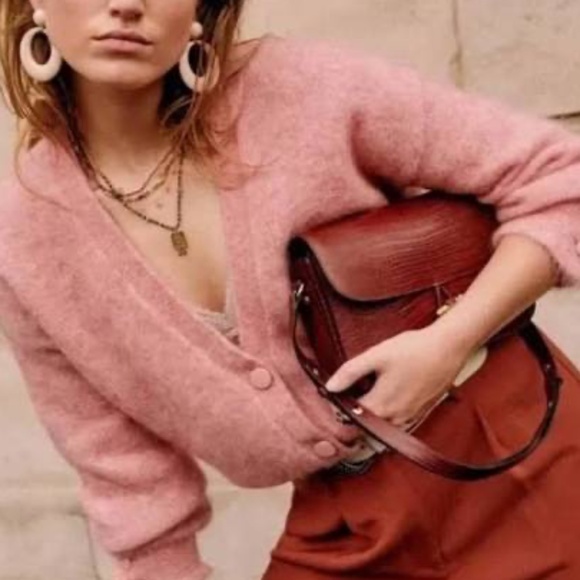 Sezane Mia Cardigan (XS) Soft Pink - Picture 10 of 12